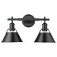 Golden Lighting Orwell 2-Light Bath Vanity in Black, , large