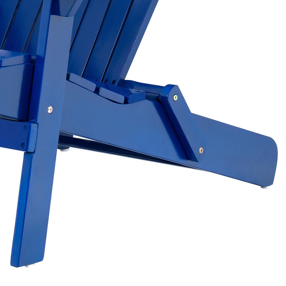 Hearth and Haven Malibu Outdoor Folding Adirondack Chair in Blue, , large