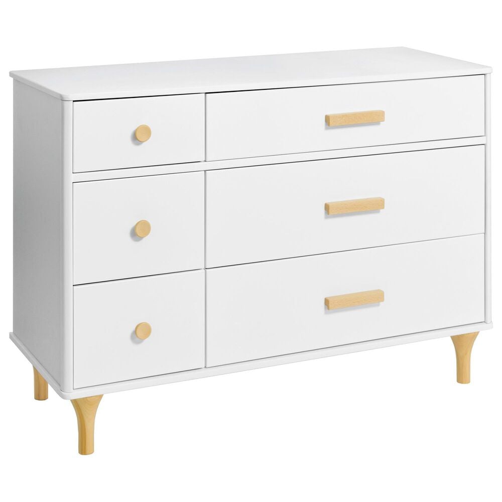 Babyletto Lolly 2 Piece Nursery Set in White and Natural, , large