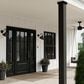 Hunter Cassius 1-Light Outdoor Medium Wall Light in Matte Black, , large