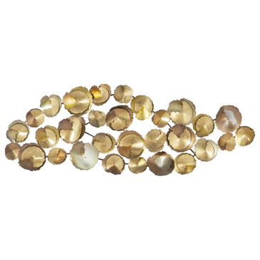 Maple and Jade 22" x 62" Discs Wall Decor in Gold, , large