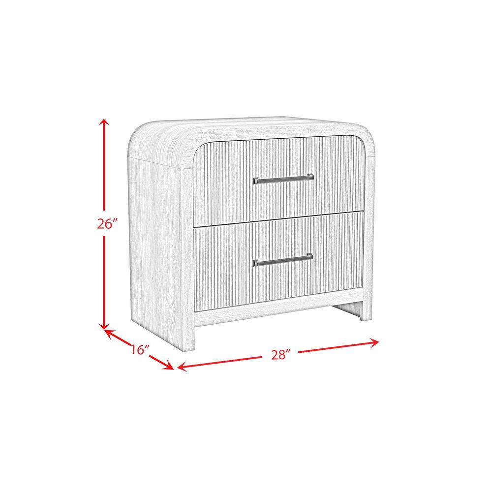 Mayberry Hill 2 Drawer Nightstand with USB in Natural, , large
