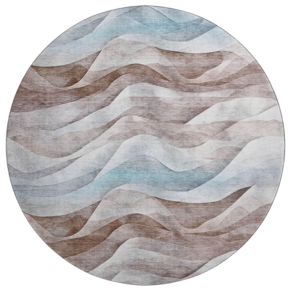 Dalyn Rug Company Pacifica PA3 8" Round Mocha Area Rug, , large