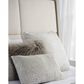 Bernhardt Axiom King Upholstered Panel Bed in Linear Gray, , large