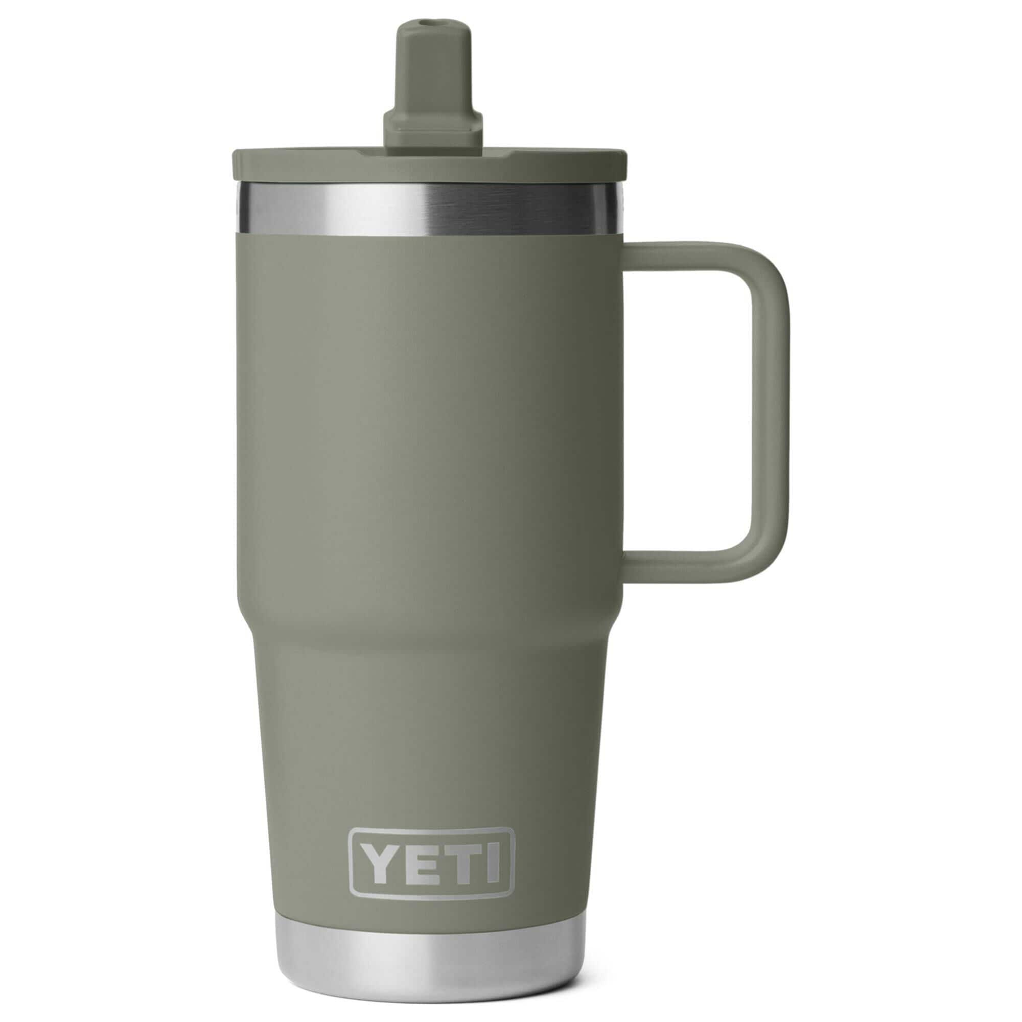YETI Rambler 20 Oz Travel Mug with Color-Matched Straw Lid in