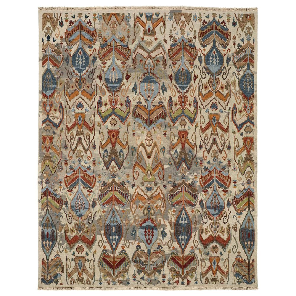 Feizy Leylan 5"6" x 8"6" Ivory and Multicolor Area Rug, , large