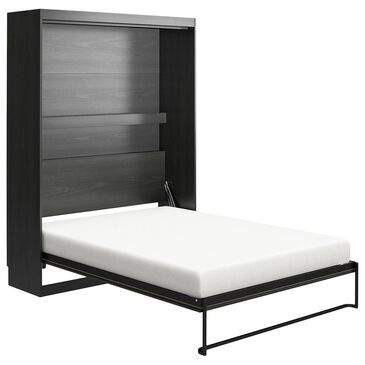 DHP Her Majesty Queen Murphy Wall Bed in Nightfall Oak, , large