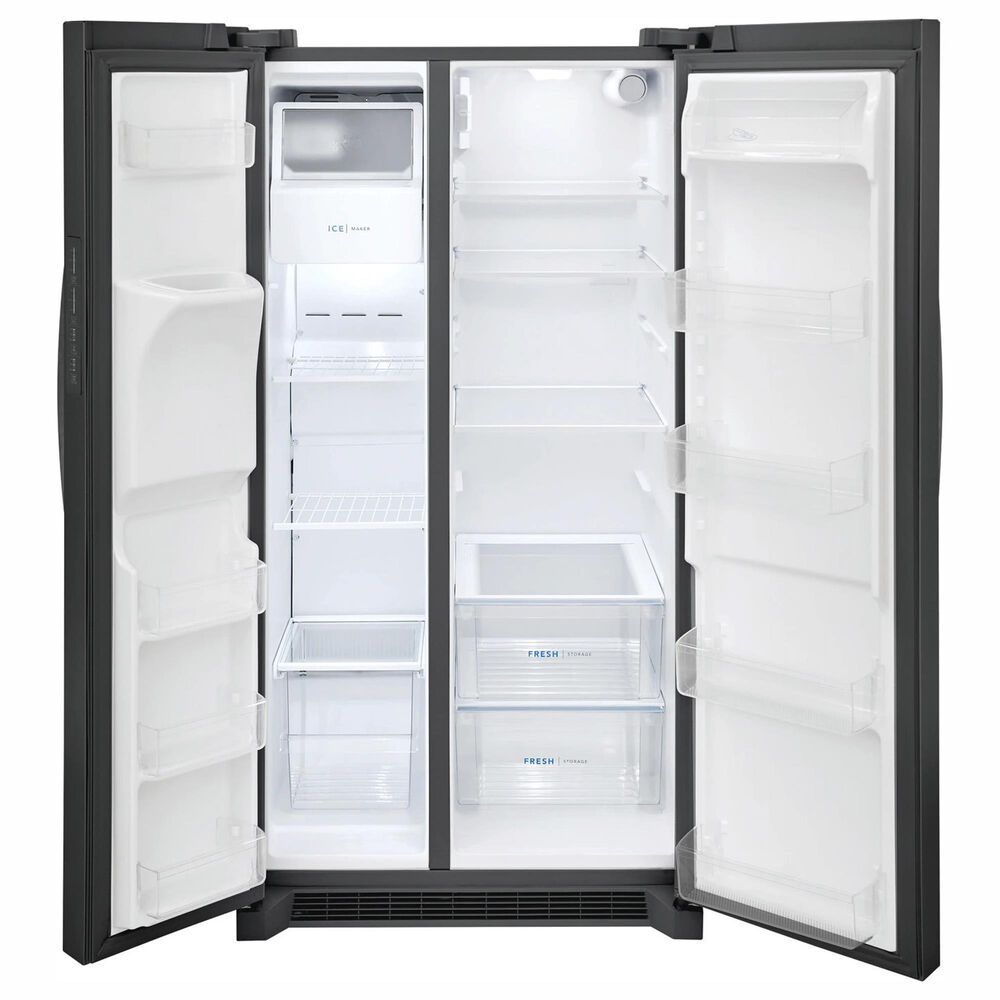 Frigidaire 25.6 Cu. Ft. Standard Depth Side-by-Side Refrigerator in Black Stainless Steel, , large