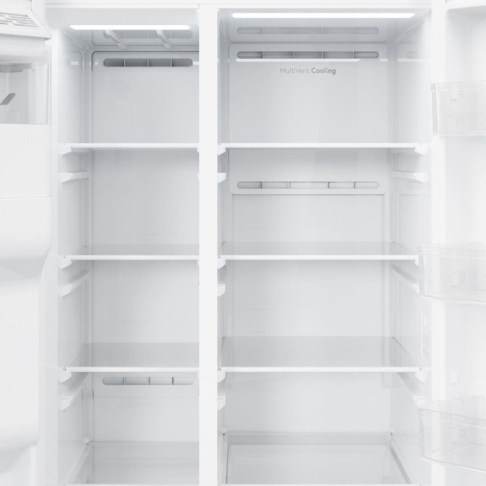 GE Appliances 28 Cu. Ft. Side-By-Side Refrigerator with Extra Tall Dispenser and In-Door Icemaker in White, , large