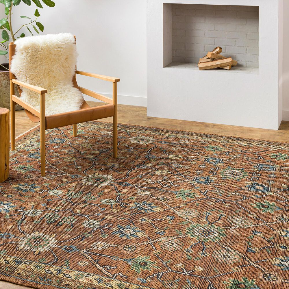 Surya Reign 9&#39; x 12&#39; Dark Brown, Black, Beige, Dusty Pink, Blue and Medium Green Area Rug, , large