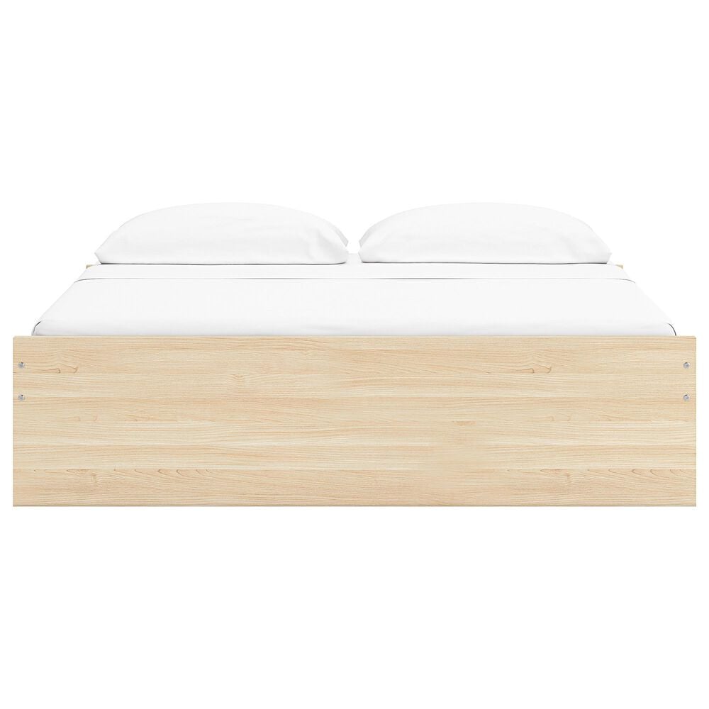 Ashley Onita King Platform Bed with 2 Side Storage in Natural, , large