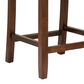 Linon Home Decor Vega Counter Stool with Black Cushion in Espresso, , large