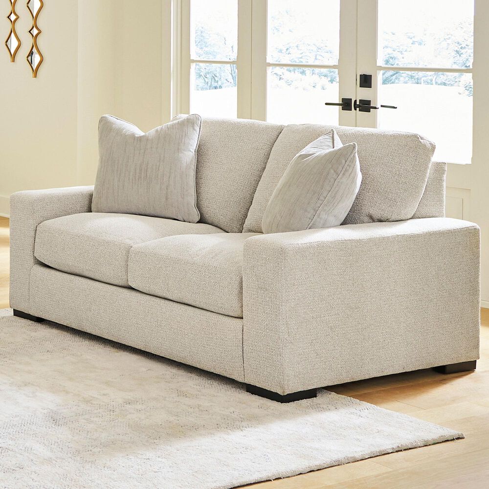 Ashley Conlee Pike Stationary Loveseat in Linen, , large