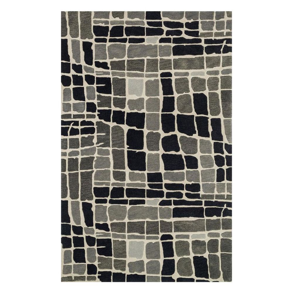 Loloi Nova NV-01 7"10" x 11" Grey/Black Area Rug, , large