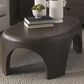 Mercana Shima Oval Coffee Table in Dark Brown, , large