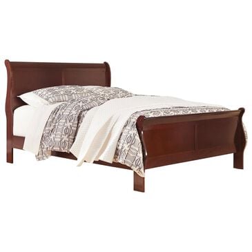 Ashley Alisdair Queen Sleigh Bed in Dark Brown, , large