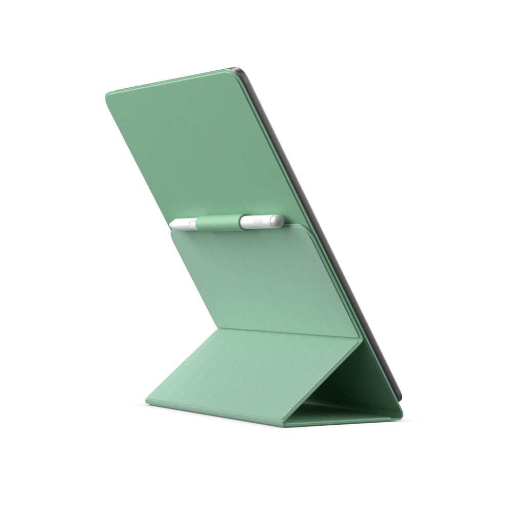 Amazon Kindle Scribe Folio Cover with Magnetic Attach - Plant-Based Leather in Matcha, , large