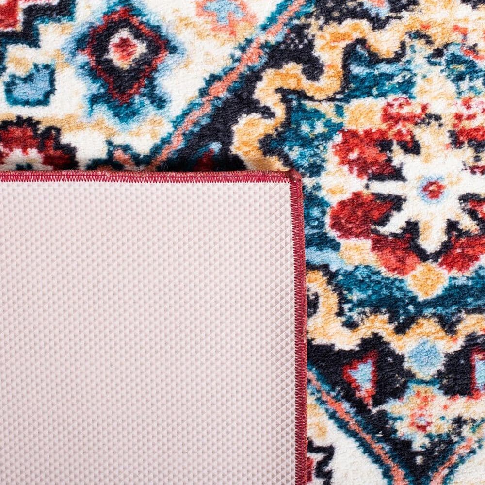 Safavieh Riviera 2&#39;2&quot; x 9&#39; Red and Blue Runner, , large