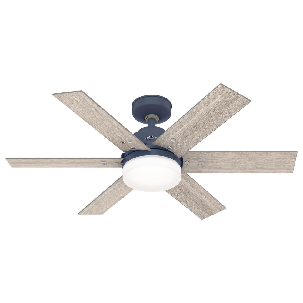 Hunter Pacer 44" Ceiling Fan with LED Lights in Indigo Blue, , large