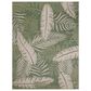 Nourison Garden Oasis GOA02 Green and Ivory 9" x 12" Indoor/Outdoor Area Rug, , large
