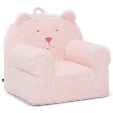 Delta Children Sherpa Bear Chair in Blush Pink, , large