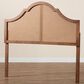 Baxton Studio Camila Queen Panel Headboard in Ash Walnut, , large