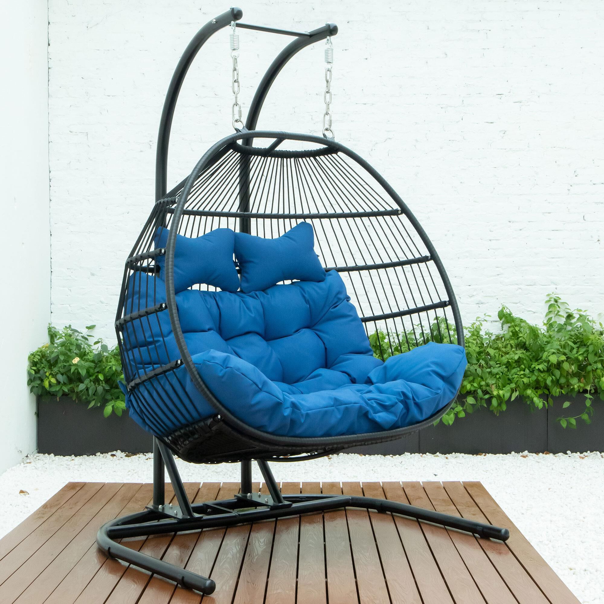 Double seater sale foldable hanging chair