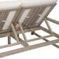 HOMLUX Patio 2-Person Lounge Chair with Grey Frame in Beige, , large