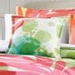 J. Queen New York Tiki 18" Square Throw Pillow in Fuchsia, , large