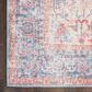 57 Grand by Nicole Curtis Series 1 4" x 6" Blue, Ivory and Red Area Rug, , large