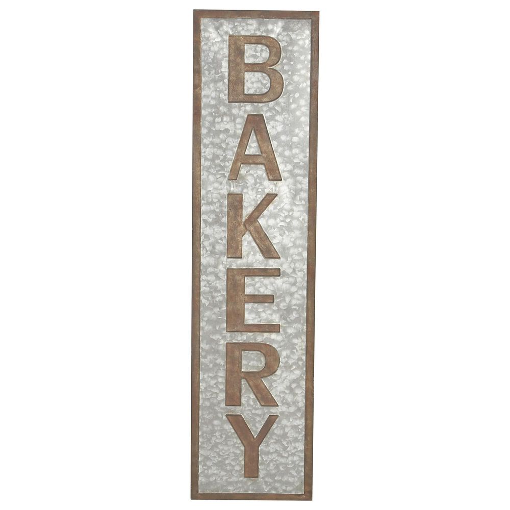 Maple and Jade Farmhouse Sign Wall Decor in Brown and Silver, , large