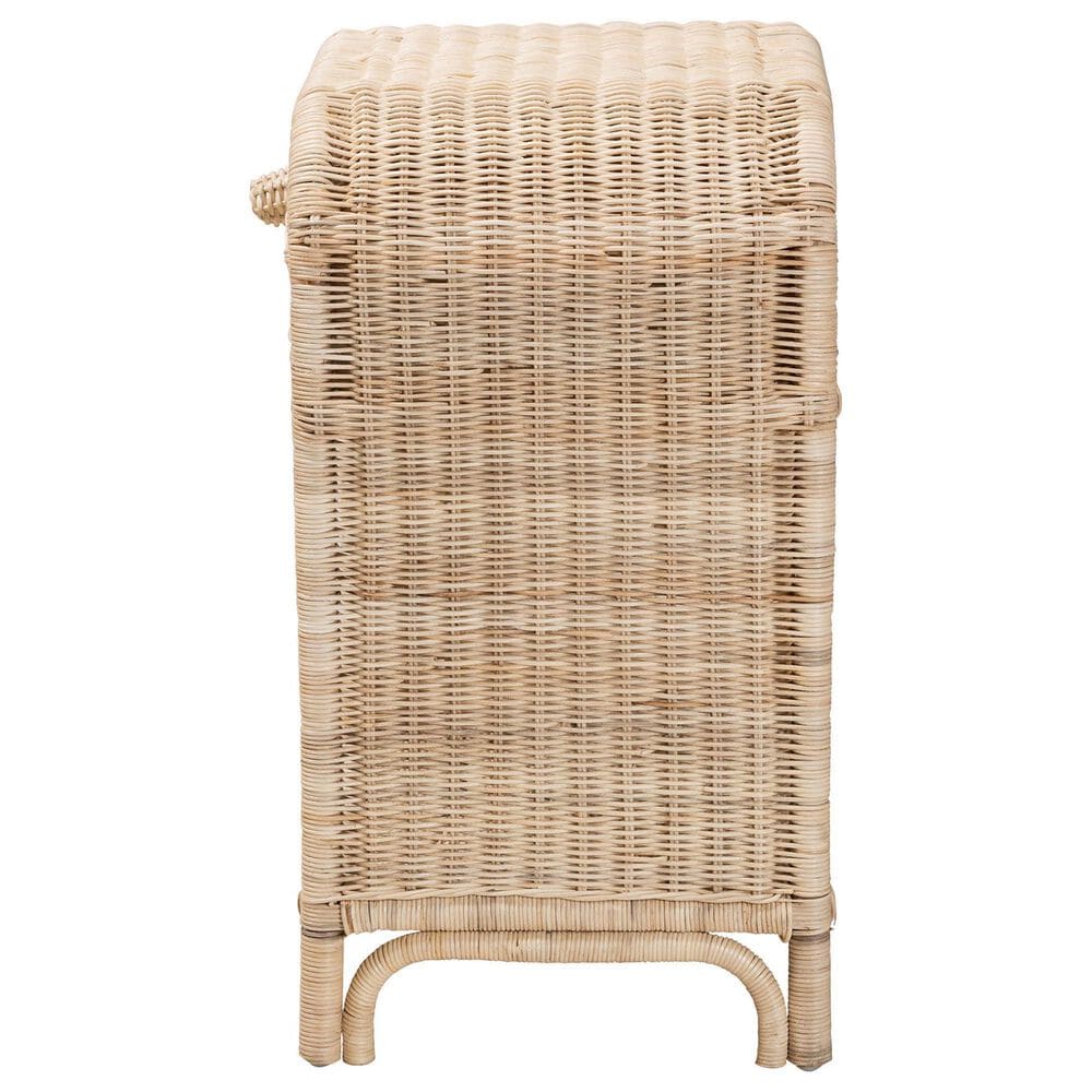 Baxton Studio Magni 1-Drawer Nightstand in Natural Brown, , large