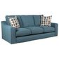 Maple + Main Queen Sofa Sleeper in Teal, , large