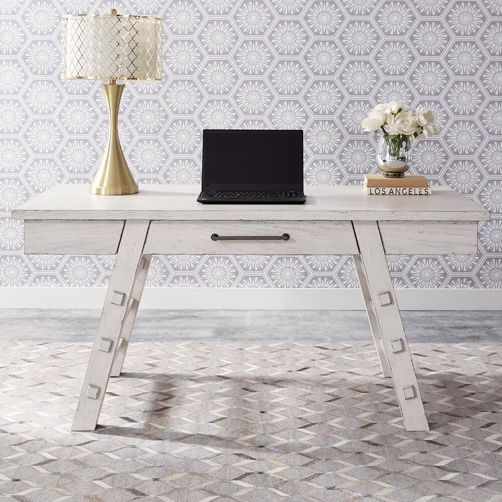 Belle Furnishings Modern Farmhouse Writing Desk in White, , large