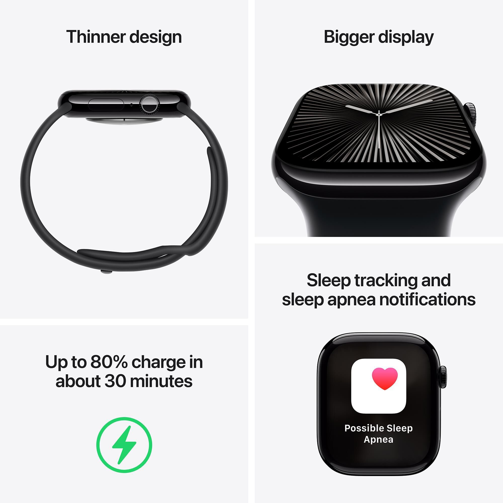 Apple Watch Series 10 GPS Cellular 42mm Rose Gold Aluminum Case with Plum Sport Loop Shop NFM