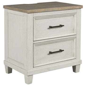 Ashley Shaybrock 2-Drawer Nightstand in Antique White and Brown, , large