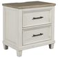 Ashley Shaybrock 2-Drawer Nightstand in Antique White and Brown, , large