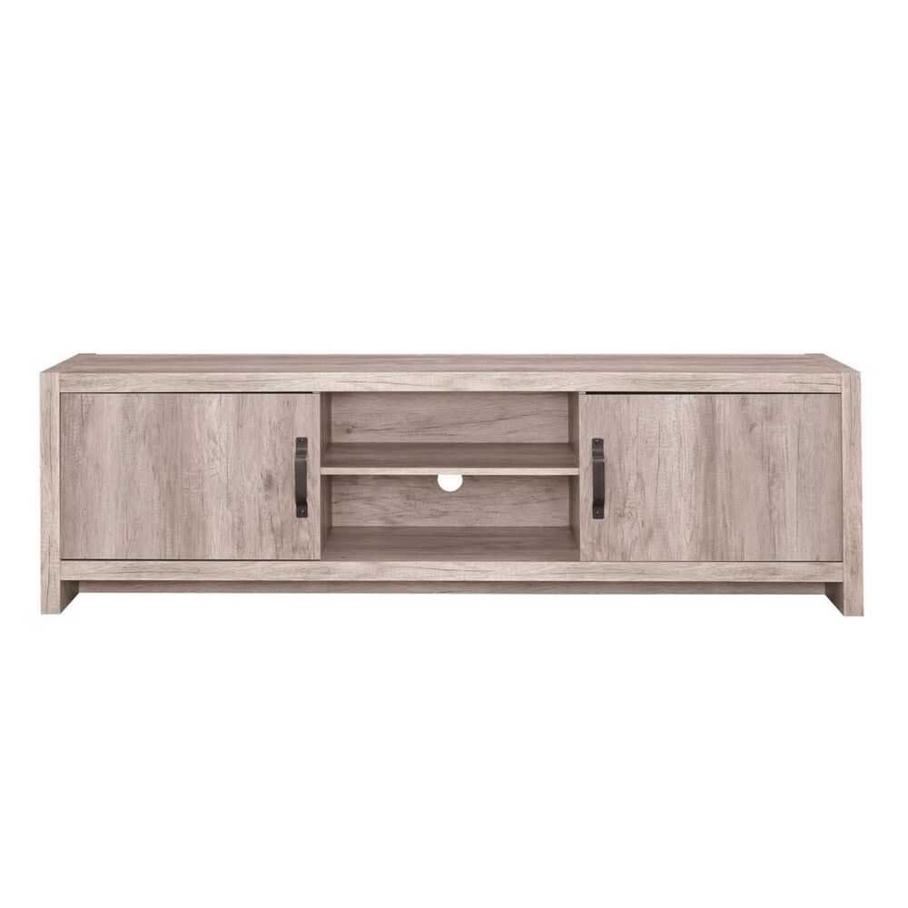 Pacific Landing 71" TV Console in Gray Driftwood, , large