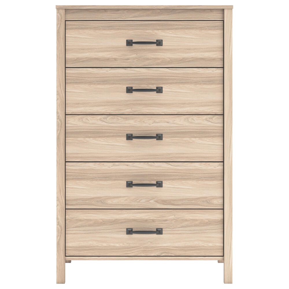 Ashley Battelle 5-Drawer Chest in Tan, , large