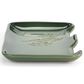 Demdaco Green Pressed Floral Double Spoon Rest, , large