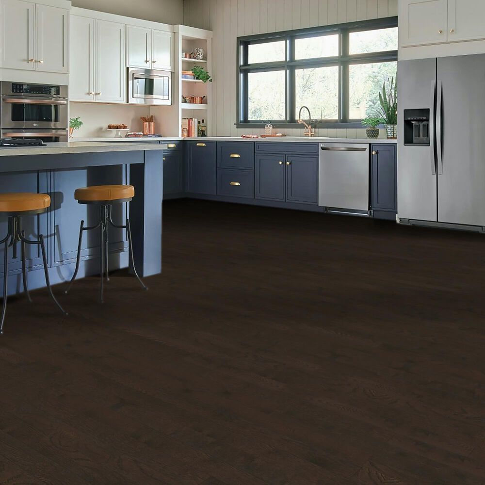 Hartco Prime Harvest Mocha High Gloss White Oak 3 1/4&quot; Solid Hardwood, , large