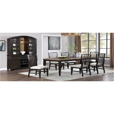 Davis International Blackberry Farm Dining Set in Black and Brown, , large