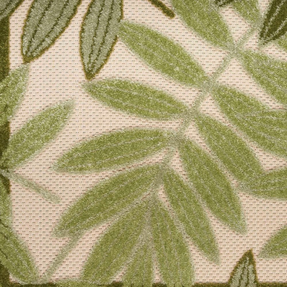 Nourison Aloha ALH18 12&#39; x 15&#39; Ivory and Green Indoor/Outdoor Area Rug, , large