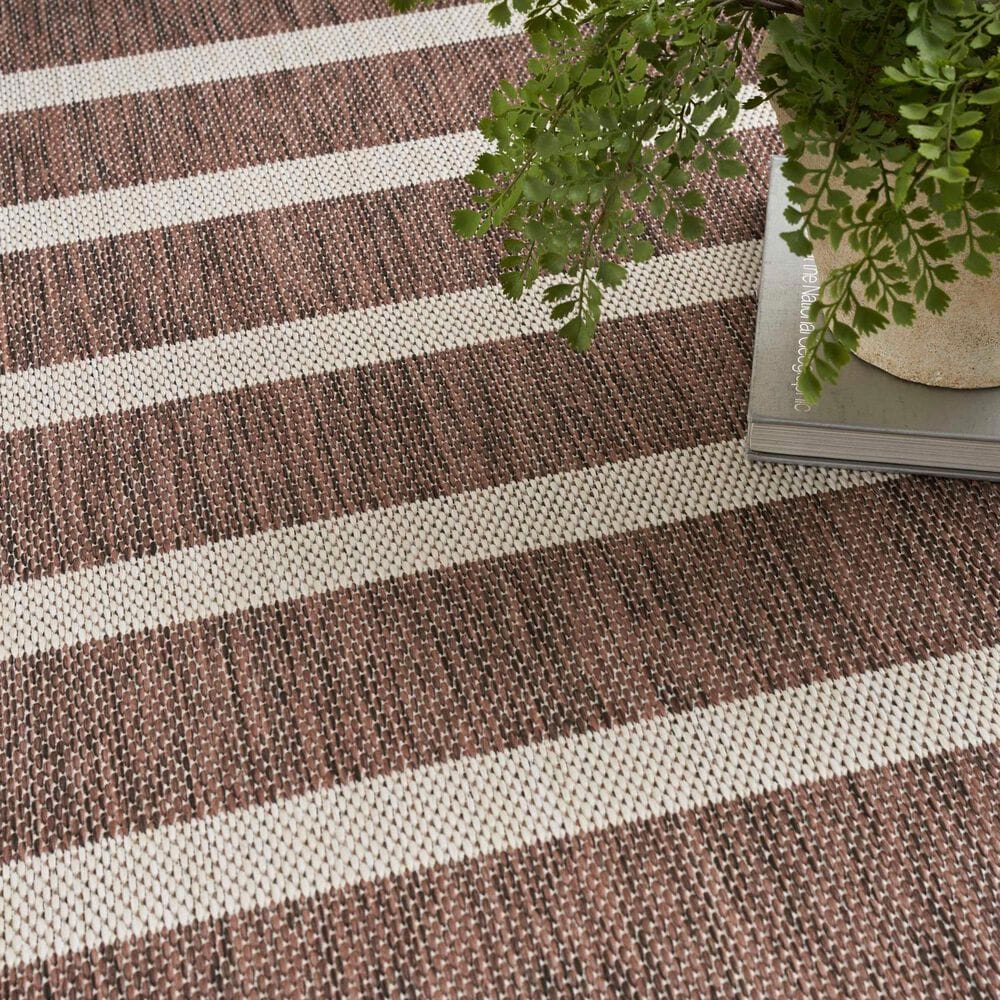 Nourison Positano POS03 Natural and Ivory 6&#39; x 9&#39; Indoor/Outdoor Area Rug, , large