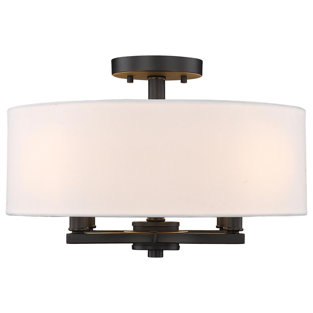 Golden Lighting Eliana 4-Light Semi-Flush in Matte Black, , large