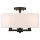 Golden Lighting Eliana 4-Light Semi-Flush in Matte Black, , large