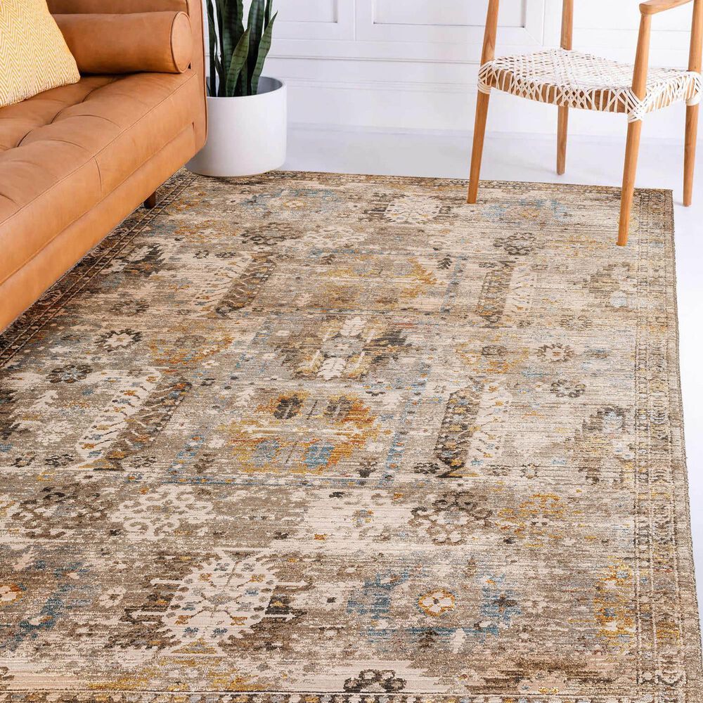 Dalyn Rug Company Lomita LO1 5&#39;1&quot; x 7&#39;8&quot; Brown Area Rug, , large