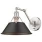Golden Lighting Orwell 1-Light Wall Sconce in Pewter, , large