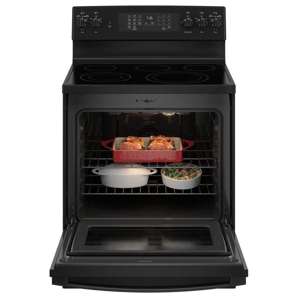 GE Appliances 2-Piece Kitchen Package with 30&#39;&#39; Electric Range and 1.9 Cu. Ft. Microwave Oven in Black, , large