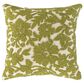 RIZZY 20" Square Throw Pillow in Natural and Green, , large